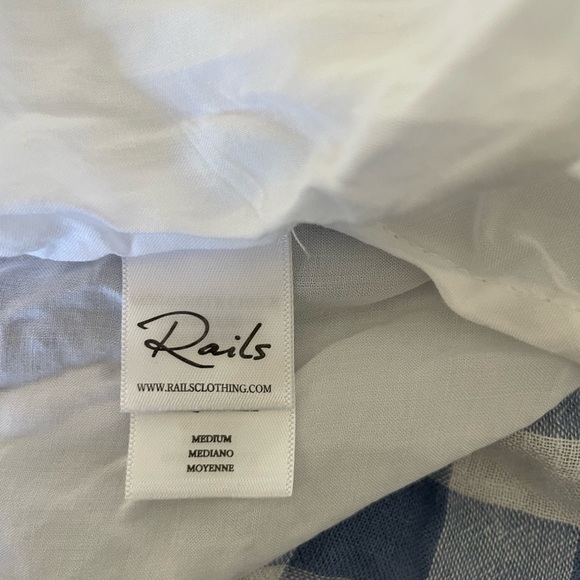 Rails Brigette Periwinkle Gingham wrap midi Dress - Picture 13 of 15